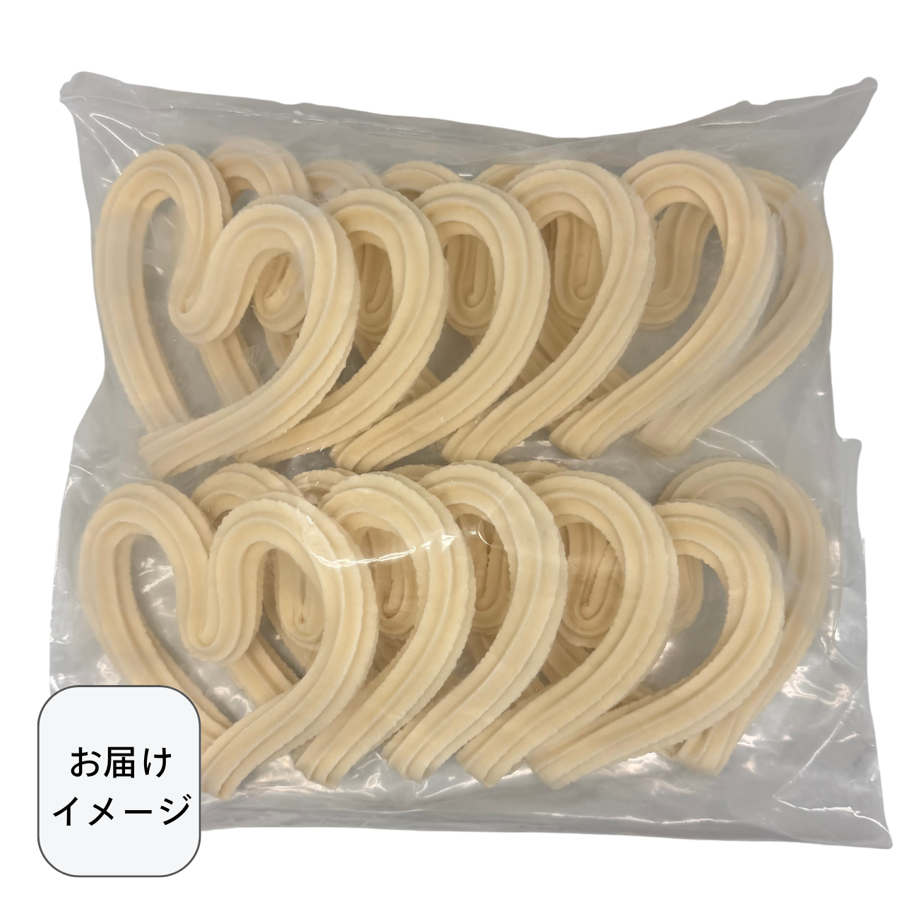 【ハート型 大】さぬきチュロス(油調前 冷凍生地)　72個入り/144個入り