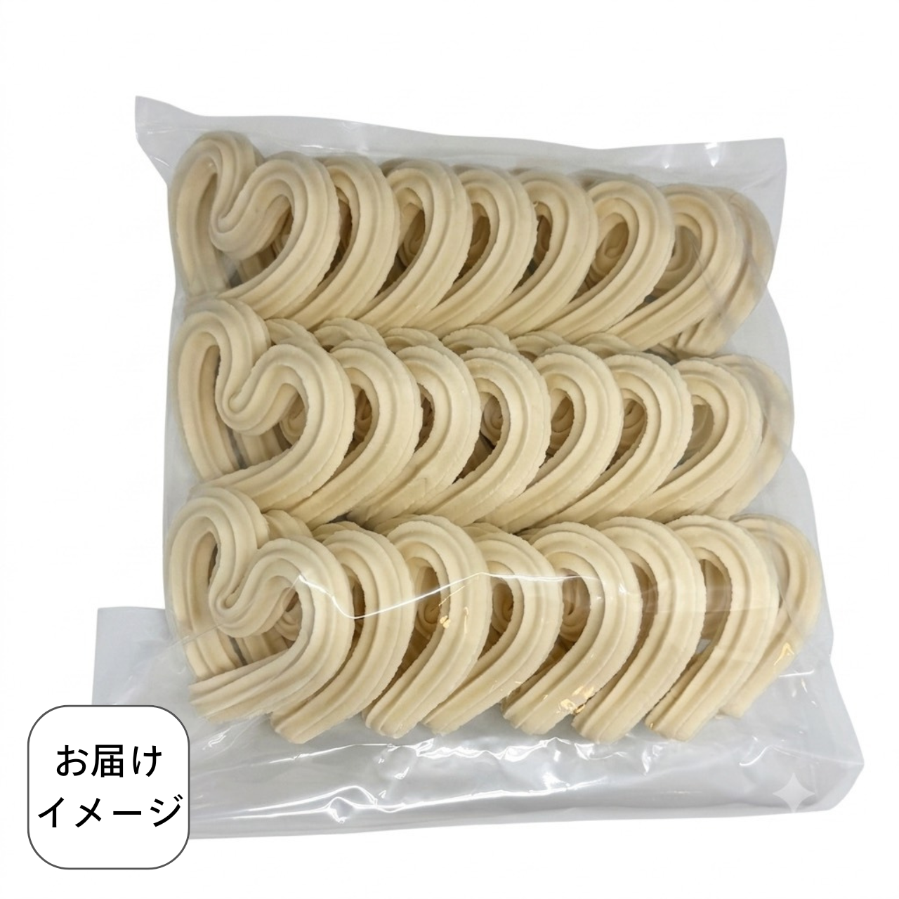 【ハート型 小】さぬきチュロス(油調前 冷凍生地)　72個入り／144個入り